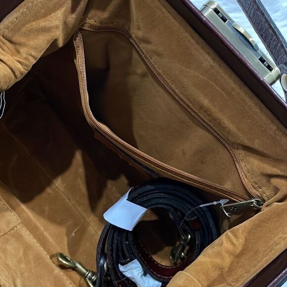 PATRICIA Nash Winter Bloom Gracchi Leather Satchel - Picture 10 of 16